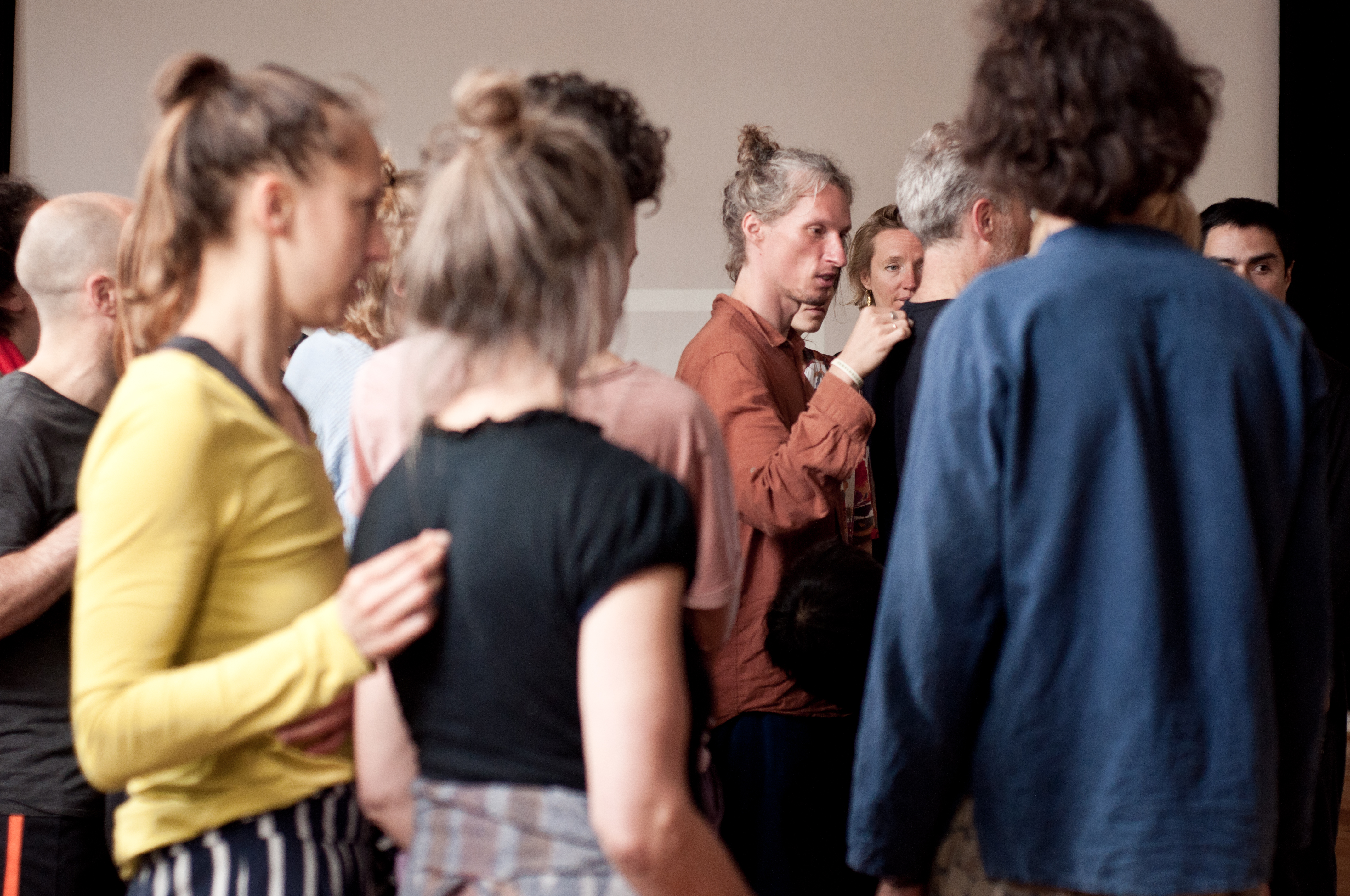Artyom instructing and dancing
